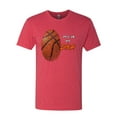 thumbnail image 2 of Wild Bobby, Basketball Fingerprint It's In My DNA, Sports, Men Premium Tri Blend Tee, Vintage Red, Large, 2 of 5