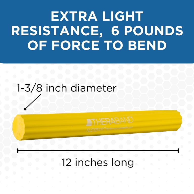 THERABAND FlexBar Resistance Bar, Extra Light, Yellow Flex Therapy