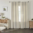 thumbnail image 3 of Piper Classics Market Place Gray Grain Sack Stripe 84" Curtain Panels, 3 of 6