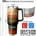 thumbnail image 2 of 40 Oz Borther Tumbler with Handle and Straw, To My Brother Coffee Cups Gifts Fathers Day, Stainless Steel Brothers Cups Birthday Gift Ideas for Adult Brothers, 2 of 6