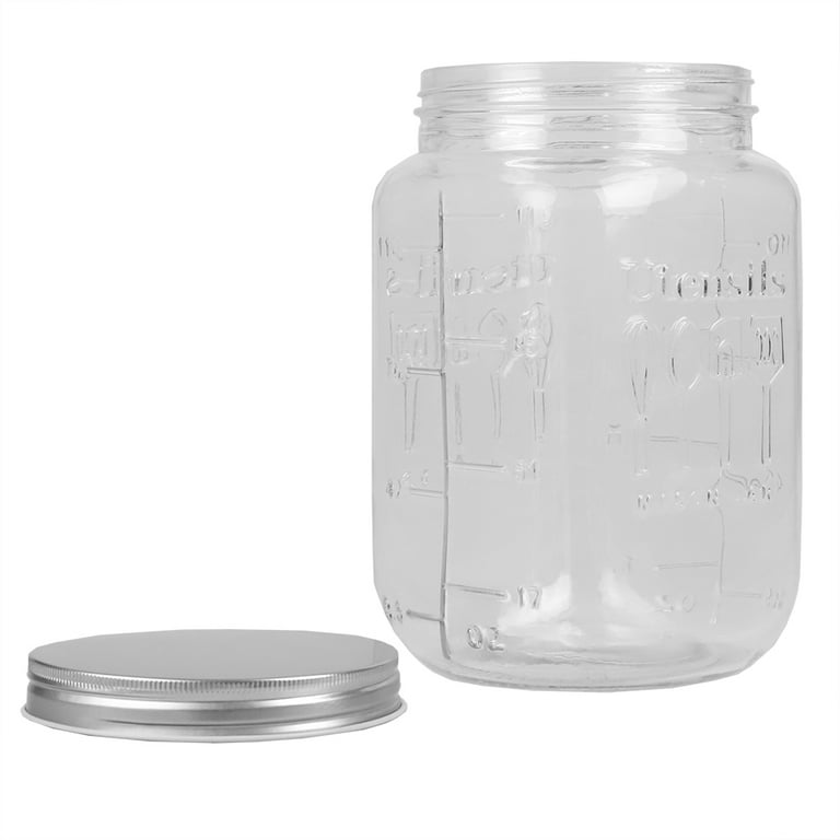 7 Large Glass Container with Wood Lid by Ashland®