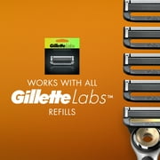 Gillette Labs Men's Heated Razor Starter Kit - 1 Handle, 2 Blade Refills, 1 Charging Dock, Black