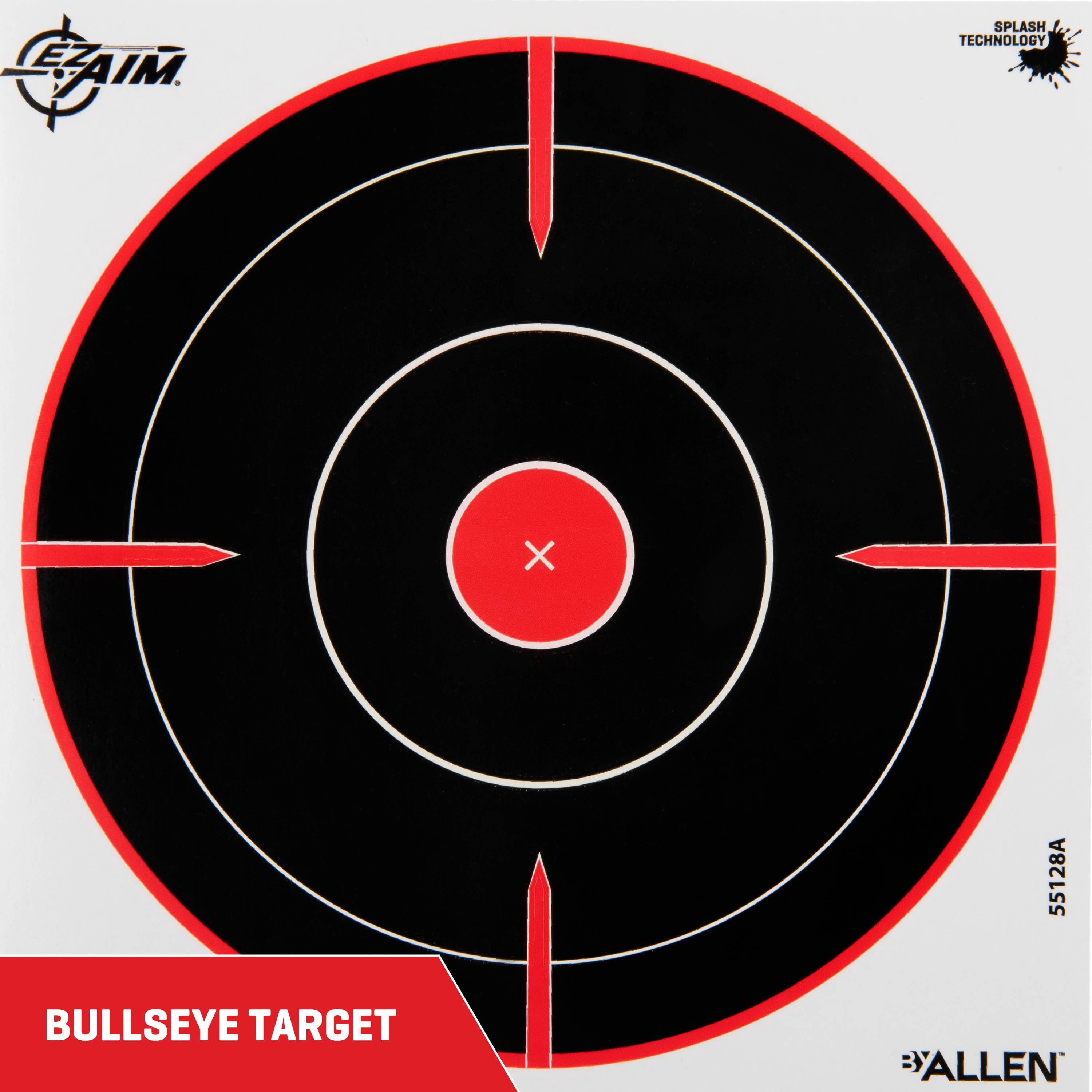 EZ Aim Splash Bullseye Targets, 8 x 8 Inch, 20 Pack