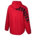 thumbnail image 3 of Men's Colosseum  Scarlet Nebraska Huskers Reloaded Anorak Half-Zip Jacket, 3 of 3