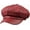 Wine Red, variant on 8 Panels Newsboy Caps for Women Vintage PU Leather Cabbie Painter Hat Gatsby Ivy Beret Cap