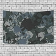thumbnail image 4 of MYPOP Skulls Navy Camouflage Tapestry Wall Decor Living Room Dorm Tapestries DIY 60 x 40 inches, 4 of 4