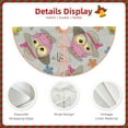 thumbnail image 3 of Sikiie Cartoon Owls Nativity Christmas Tree Skirt, Jesus Christian Winter Holiday Tree Mat Decoration(30-48IN)36", 3 of 6