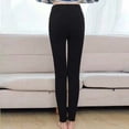 thumbnail image 4 of Sngxgn Lined Leggings Women Thermal Warm Pants High Waisted Winter Thick Yoga Tights(Black,XXXXXL), 4 of 5