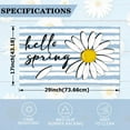 thumbnail image 2 of Hello Spring Door Mat Seasonal Decorative Daisy Doormat Non Slip Rubber Backing Outdoor Indoor Entryway Floor Mat Home Decor 17x29 Inch, 2 of 6