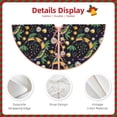 thumbnail image 3 of Rateoe Snake And Flower Pattern Christmas Tree Skirt with Ties , Christmas Tree Decorations, Farmhouse Christmas Decor Xmas Holiday Decorations-30", 3 of 6