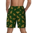 thumbnail image 4 of Haiem Hohey Bee Mens Swim Trunks with Compression Liner 2 in 1 Swimming Shorts Stretch Swimwear Quick Dry,Board Shorts-X-Large, 4 of 9