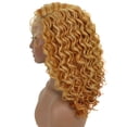 thumbnail image 3 of LUXLUXE Nadia 14.5” Side-parted HD Lace Front Medium Length Natural Looking Curls With Fine Baby Hair, Heat Resistant Fibers, (Strawberry Blonde), 3 of 9