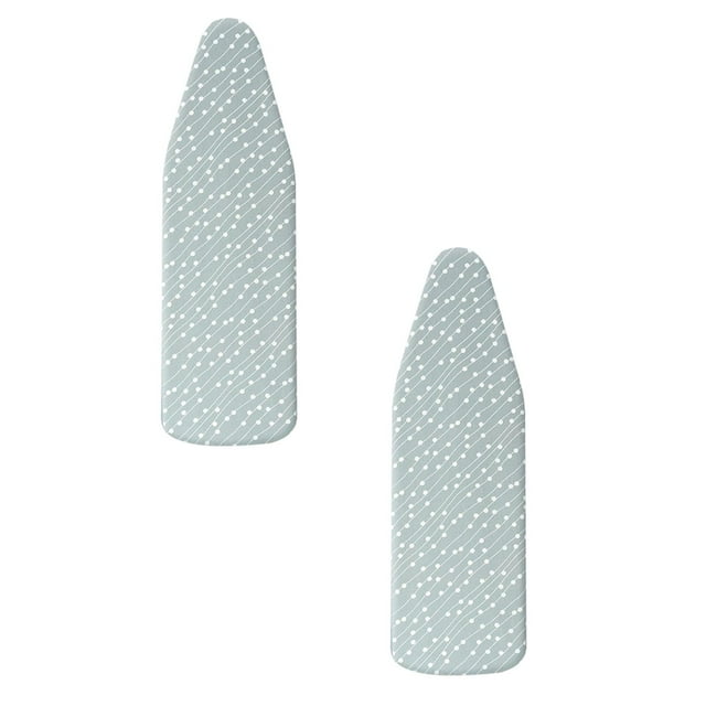Leojiow 2Pcs Home Ironing Board Change Cloth Cover Home Ironing Board Cloth Cover High Temperature Cloth Non Fading Cloth Cover (Small Board 91*31Cm Applicable) 90X31Cm
