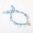 thumbnail image 5 of Unique Bargains 1 Pc Durable Scarf Necklace with Charm Adjustable Tie Statement Choker for Women Blue White, 5 of 5