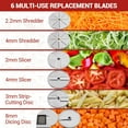 thumbnail image 3 of ChaoLink Commercial Food Processor, 6-Blade Electric Slicer & Shredder, Multipurpose for Kitchen Restaurant, 3 of 7