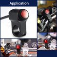 thumbnail image 4 of Colgador de luz impermeable para motocicleta, 12V, 2A, punto antiniebla, encendido y apagado (negro), 4 of 5