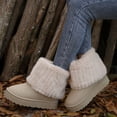 thumbnail image 3 of Women's Snow Boots, Warm Fuzzy Lined Short Booties with Platform Sole, 3 of 6