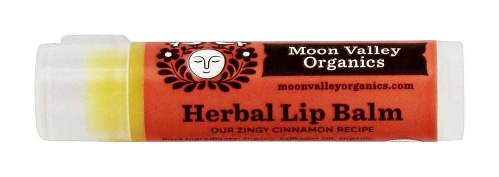 Moon Valley Organics - Herbal Lip Balm Cinnamon - 0.15 oz. Hot Sale Deep Clean Electric Multifunction Face Spa Skin Care Massage Facial Cleansing Brush Daily cleaning Exfoliation, Pink+ White
