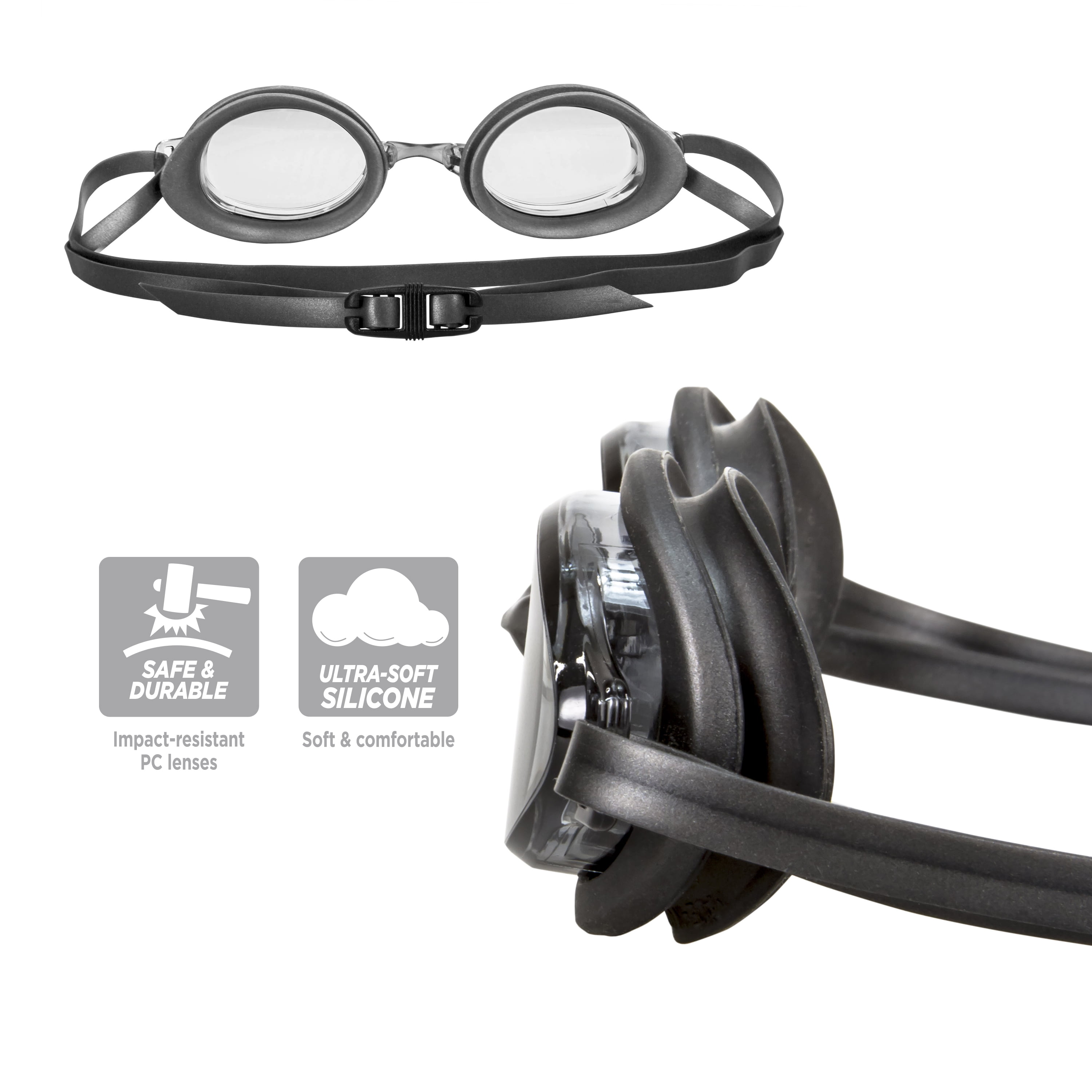 Gray Shark Swimming Goggles Aqua World Sports & Outdoors Swimming