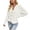 White, variant on IROINNID Womens Sweater Button Down Cardigans Sweater Solid Color Loose Mid-Length Long Sleeve Button Reversible Knit Tops Blouse Sweater