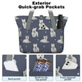 thumbnail image 2 of Tote Bag for Women - West Highland White Terrier Shoulder Bag - Large Utility Work Duffle Bag with Zipper Handbag for Travel, Work, Sprots, 2 of 5