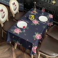 thumbnail image 2 of Pioneer Flower Floral Print Pattern Rectangle Tablecloth 60"x120", Waterproof Polyester Table Cloth, Wipeable Spillproof for Dining Camping Indoor Outdoor, 2 of 6