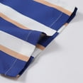 thumbnail image 5 of YLSDY Fashion Hawaiian Shirt for Men Big and Tall Hawaiian Tropical Shirt Short Sleeve Casual Button Down Striped Summer Beach Shirts Blue L, 5 of 7