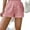 Pink, variant on Women's Shorts Casual Plain Wide Leg Apricot XS (2)