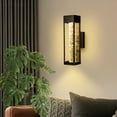 thumbnail image 7 of LEONLITE LED Wall Sconce Lighting Wall Mount, 12W (100W Eqv.) Outdoor Indoor Lights in Black Finish with Bubble Glass, 3000K Warm White, Waterproof Wall Lantern Porch Light, Pack of 2, 7 of 7