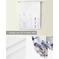 thumbnail image 5 of Purple Spring Floral Tie Up Curtains for Kitchen Bathroom Bedroom Windows 45 Inch Length, Watercolor Summer Birds Butterfly Balloon Drape Curtains Shade Rod Pocket Drapery Curtain Panel, 42"x45", 5 of 7