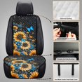 thumbnail image 6 of COEQINE Quilted Front Seat Covers for Cars 2 Pack, Decorative Soft Captain Chair Seat Cover Fit Four Seasons, Easy Install Pet Car Seat Cover, Sunflower Butterfly Galaxy, 6 of 7