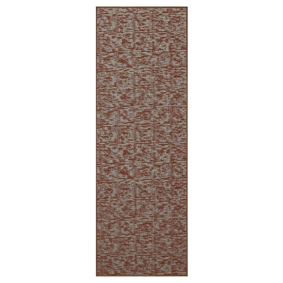 Furnish My Place Indoor/Outdoor Rug Rust 3' x 46' Made in Usa, Area Rugs Great for Kids, Pets, Event, Wedding