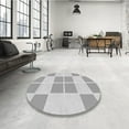 thumbnail image 4 of Ahgly Company Machine Washable Indoor Square Transitional Gunmetal Gray Area Rugs, 7' Square, 4 of 7