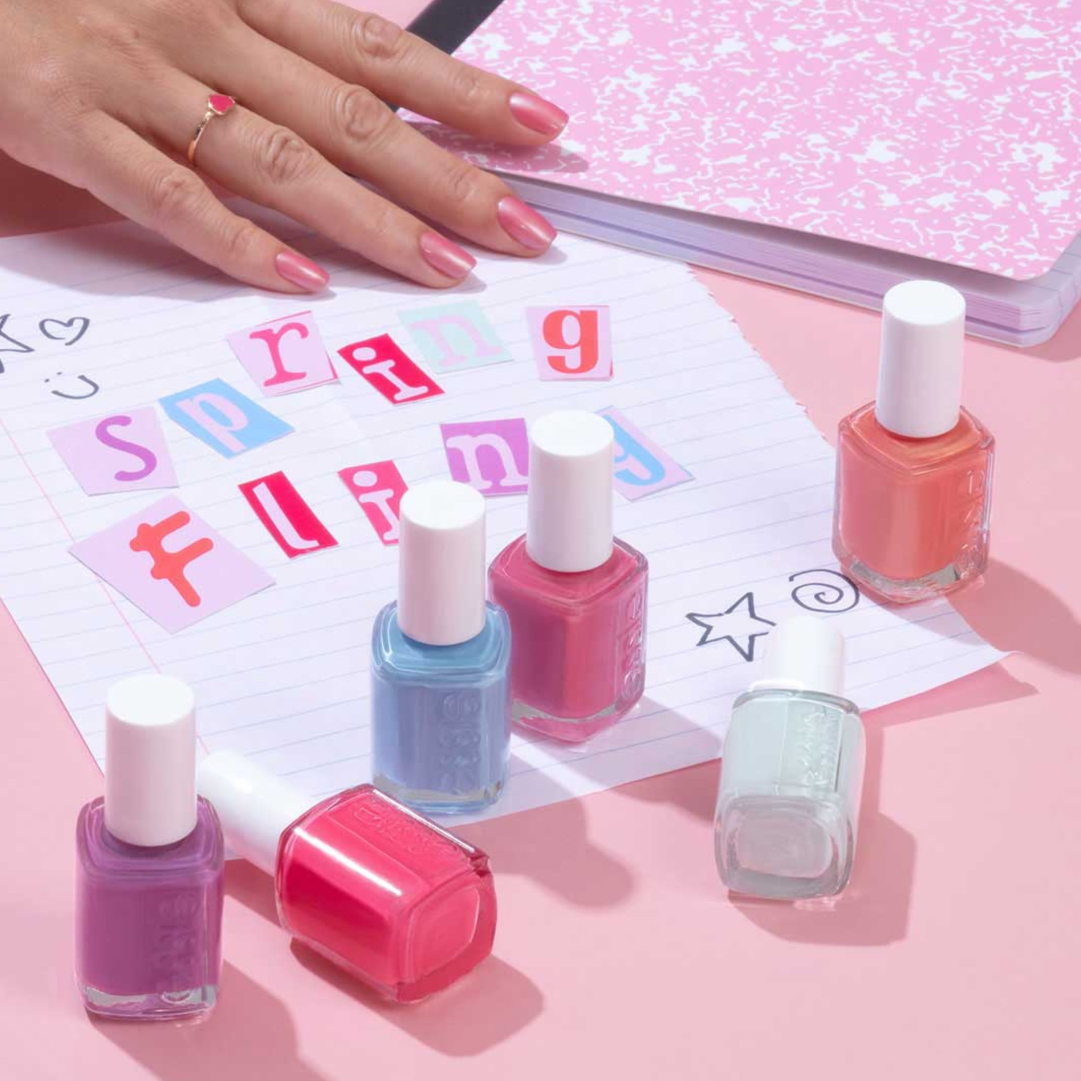 essie Nail Polish, Flirty Flutters, Purple Shimmer, 0.46 fl oz Bottle