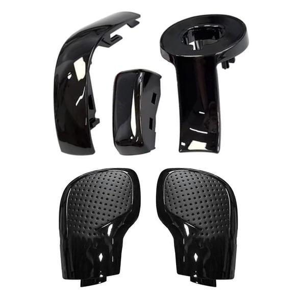 BUYISI Shift Knob Gear Side Cover For Golf 6 7 R For Passat B7 B8 For Jetta Mk6 Perforated