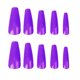 thumbnail image 1 of 100 piezas de uñas postizas extra largas mate estilo bailarina, uñas postizas de cobertura total de color sólido, uñas postizas mate con caja para mujeres y niñas, decoraciones de uñas negras, 1 of 5