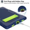 thumbnail image 5 of Case for Samsung Galaxy Tab A8 or Tablet Model SM-X200/X205/X207, Slim Duty Drop Proof Shockproof Protective Cover with Stand Pencil Holder for Samsung Galaxy Tab A8 10.5 inch 2022 (Navy Green), 5 of 7