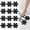 Black, variant on CHENjy Anti Slip Shower Stickers, Bathtub Non Slip Decals with Strong Adhesive for Tubs and Floors, PEVA Safety Grip for Home Bathroom, 12 Pcs, 3.14 Inch, Blue