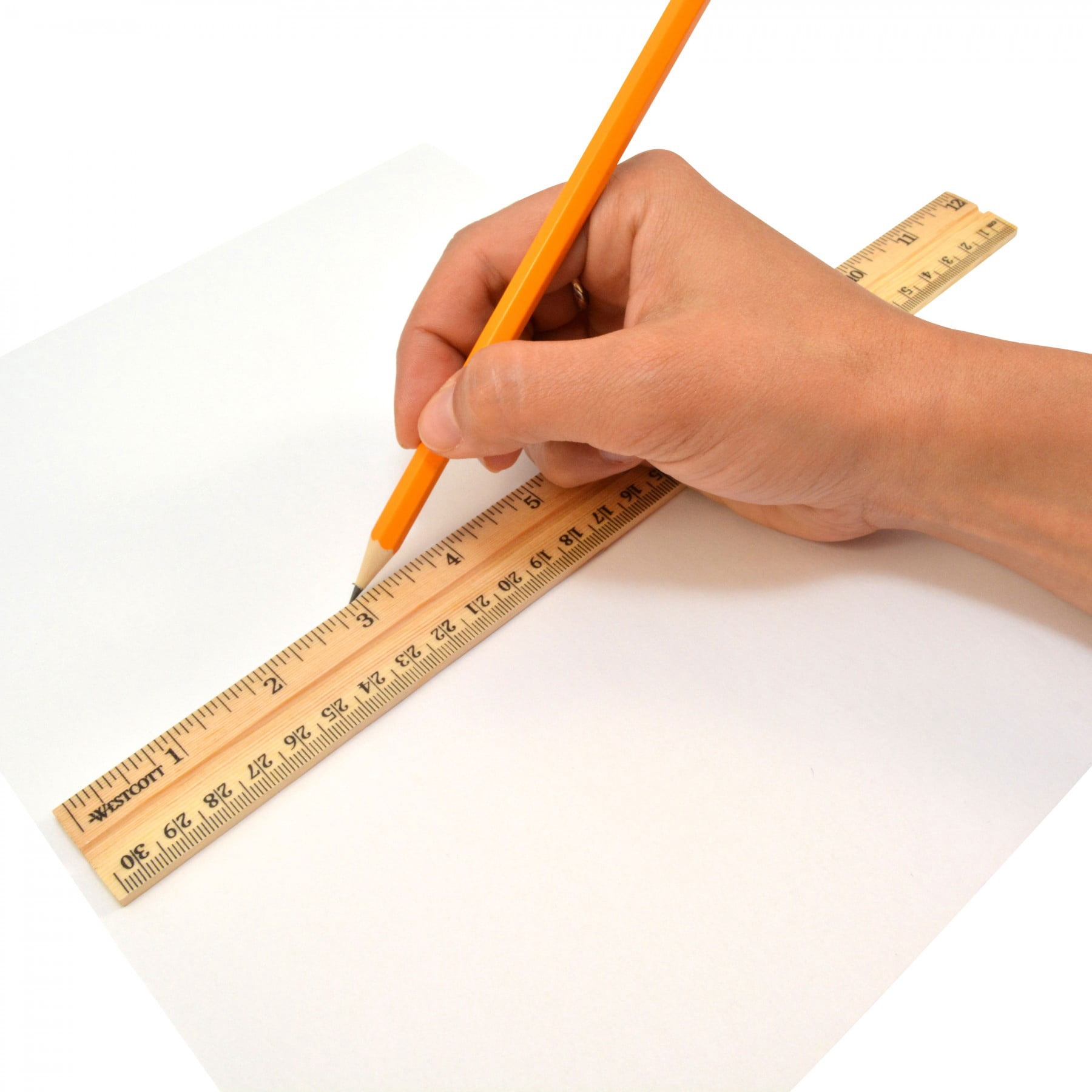 Westcott School Wood Ruler, Pack of 36