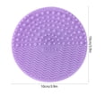 thumbnail image 5 of FRCOLOR Outil de Nettoyage Brosse Faciale en Silicone pour Nettoyage Durable et Résistant à la Corrosion Design Rond Violet Facile à Utiliser, 3.94"X3.94"X0.59 Pouces, 5 of 5