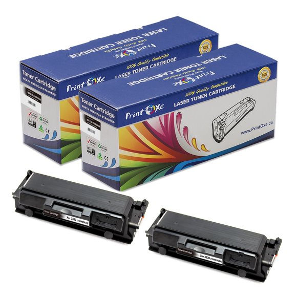 106R03624 / 106R03623 Compatible 2 High Yield Toners 15,000 Pages Each for Xerox Phaser 3330 / WorkCentre 3335 / 3345