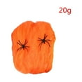 thumbnail image 1 of Xingzhi Décoration de Fête Effrayante d'Halloween Toile d'Araignée Extensible orange 20g 1Ensemble, 1 of 6