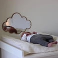 thumbnail image 4 of Luckyn Cloud Shape Cute Decor Wall Sticker Mirror Dormitory Ornaments Makeup Mirror, 4 of 10