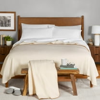 Mainstays Super Soft Vanilla Dream Fleece Bed Blanket, King 2 Pieces