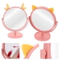 thumbnail image 4 of MasteelfCA 2Pcs Tabletop Makeup Mirror Portable Cartoon Table Desk Countertop Bathroom Mirror, 4 of 7
