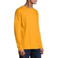 thumbnail image 3 of Hanes Mens Premium Beefy-T Cotton Long Sleeve T-Shirt, Sizes S-3XL, 3 of 6