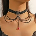 thumbnail image 3 of XIHAMA 3pcs Black Choker Necklace for Women Black Velvet Choker Set Layered Black Choker Necklaces Classic Chokers for Women Adjustable Gothic Lace Black Collar Necklace for Party Cosplay Christmas Bi, 3 of 6