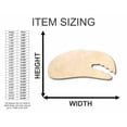 thumbnail image 2 of Unfinished Wood Crab Claw Shape - Ocean - Nursery - Craft - up to 46" DIY 20" / 1/8", 2 of 3