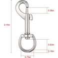 thumbnail image 2 of Dog Leash Clasp Heavy Duty Snap Hooks Clips Pet Leashes Spring Buckle for Linking Pet Collar 6pcs, 2 of 4