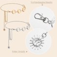 thumbnail image 3 of Pack Metal Moon Waist Chain Gold And Silver Chain Belt, 3 of 4